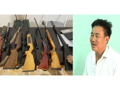 Thanh Hóa: Bắt đối tượng tàng trữ 6 khẩu súng và 1.091 viên đạn chì
