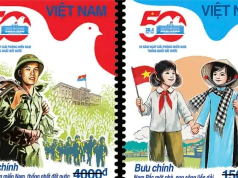 Phát hành bộ tem Kỷ niệm 50 năm thống nhất đất nước