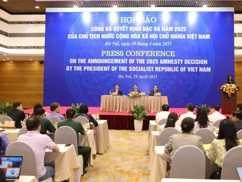 Công bố Quyết định đặc xá của Chủ tịch nước đối với hơn 8.000 phạm nhân