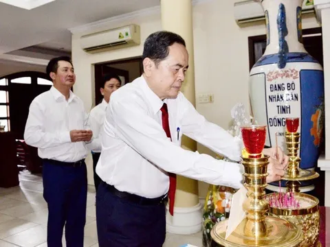 Chủ tịch Quốc hội Trần Thanh Mẫn tưởng nhớ, tri ân cố Chủ tịch Quốc hội Nguyễn Hữu Thọ