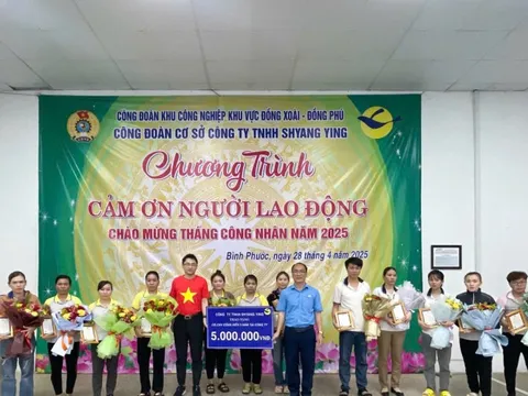 Chương trình “Cảm ơn người lao động”: Hàng ngàn công nhân phấn khởi nhận thưởng dịp lễ 30/4