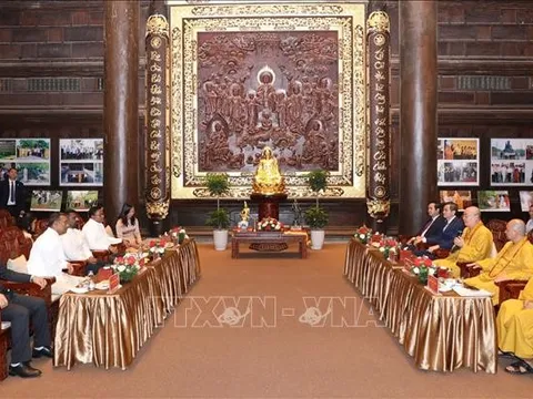 Tổng thống Sri Lanka Anura Kumara Disanayaka thăm chùa Bái Đính