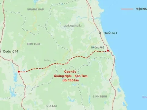 Đề xuất phương án xây cao tốc Quảng Ngãi-Kon Tum