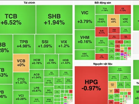 VN-Index thăng hoa, cổ phiếu TCB bùng nổ