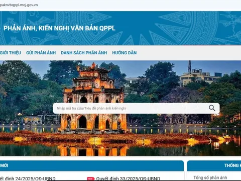 Vận hành thử nghiệm hệ thống tiếp nhận phản ánh về văn bản quy phạm pháp luật