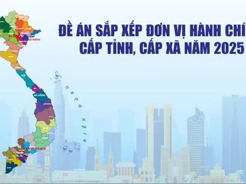 Infographics: Đề án sắp xếp đơn vị hành chính cấp tỉnh, cấp xã năm 2025
