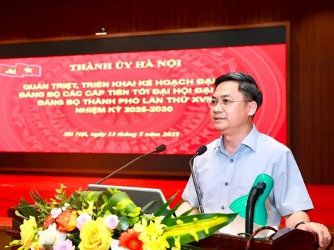 ​ Dự kiến 550 đại biểu dự Đại hội Đảng bộ thành phố Hà Nội lần thứ XVIII
