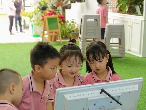 Trẻ mầm non hào hứng với “Ngày hội Tiếng Anh công nghệ”