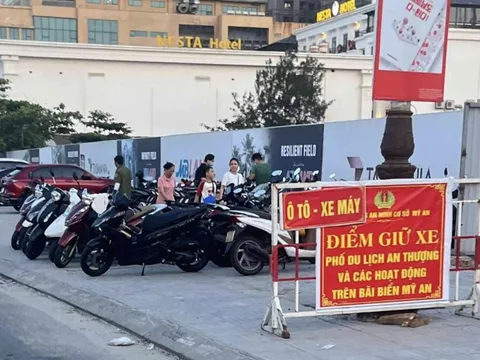 Đà Nẵng: Xem xét điều chỉnh các bãi giữ xe tạm ven biển An Thượng