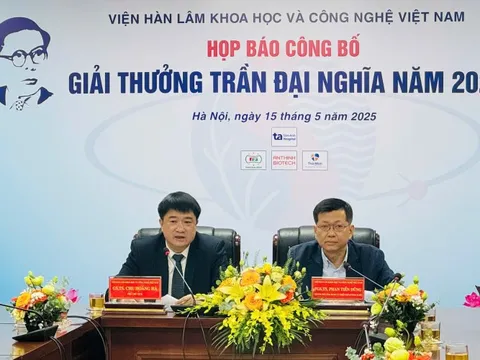 Giải thưởng Trần Đại Nghĩa 2025 vinh danh 2 công trình khoa học công nghệ xuất sắc