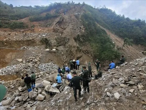 Khẩn trương cứu hộ vụ sạt lở khi thi công thủy điện ở Lai Châu