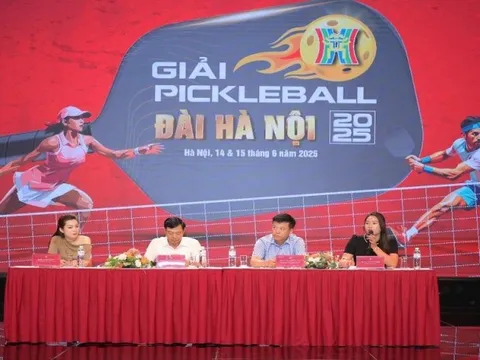 Tháng 6 sẽ diễn ra Giải Pickleball Đài Hà Nội 2025