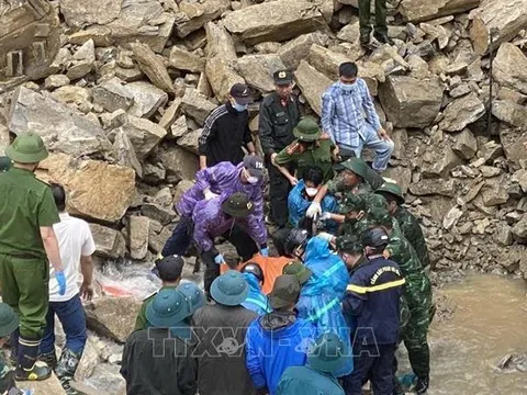 Câp nhật khắc phục sự cố sạt lở công trình thủy điện ở Lai Châu: Tìm thấy thi thể 5 nạn nhân