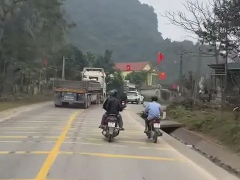 Xử lý tài xế điều khiển xe tải chạy lấn đường từ clip người dân cung cấp