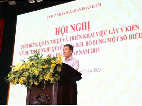 Quận Hoàn Kiếm: Triển khai lấy ý kiến về dự thảo Nghị quyết sửa đổi, bổ sung một số điều của Hiến pháp năm 2013