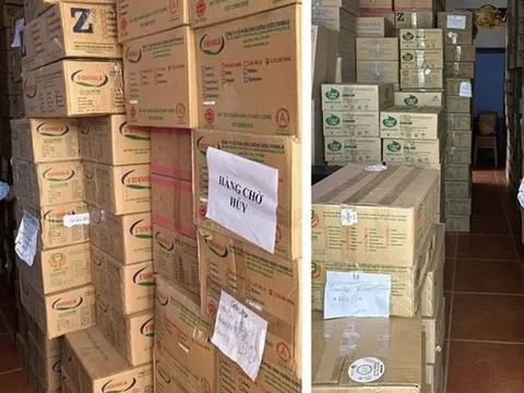 Phát hiện kho chứa 25 tấn sữa bột không rõ nguồn gốc ở Long An