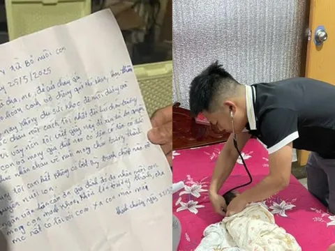 Bé gái bị bỏ rơi trong đêm cùng "giấy từ bỏ nuôi con"