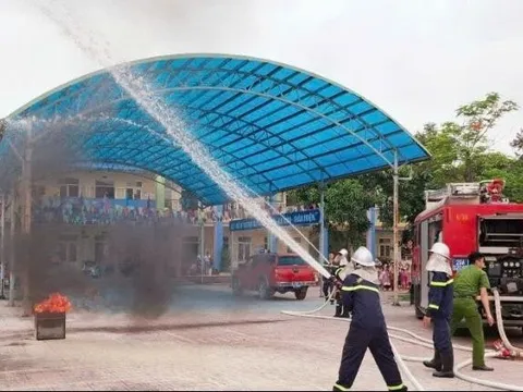 Diễn tập phòng cháy chữa cháy và cứu nạn cứu hộ trên địa bàn huyện Ứng Hòa