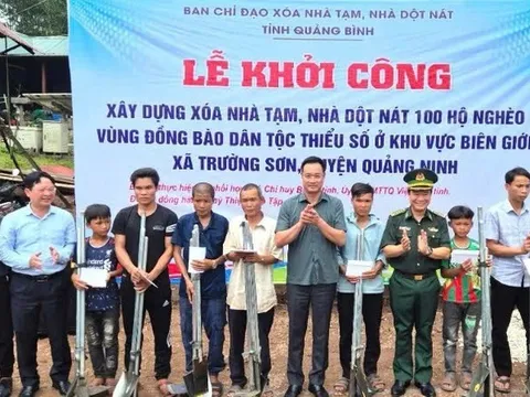 Quảng Bình cơ bản hoàn thành chương trình xóa nhà tạm, nhà dột nát trước ngày 2/9