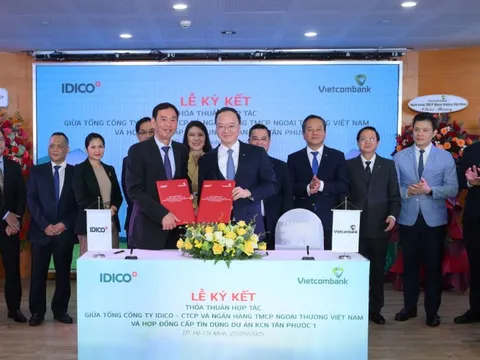 Vietcombank ký kết hợp tác với IDICO, đồng hành cùng DN chuyển đổi bền vững