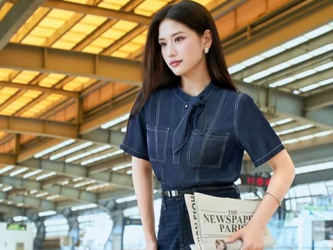 Làn gió mới từ denim trong dòng thời trang công sở hiện đại