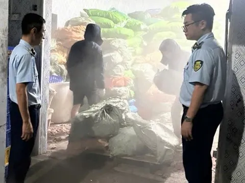 Phát hiện hơn 12 tấn chân gà bốc mùi đang được trữ đông để tiêu thụ