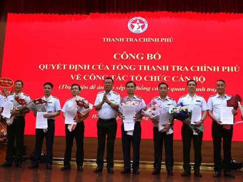 Công bố các quyết định về công tác cán bộ tại Thanh tra Chính phủ