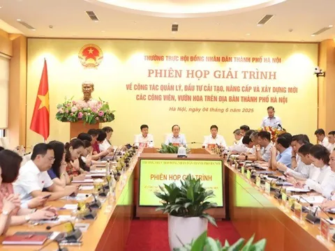 Khai mạc phiên giải trình về quản lý, cải tạo, nâng cấp vườn hoa, công viên