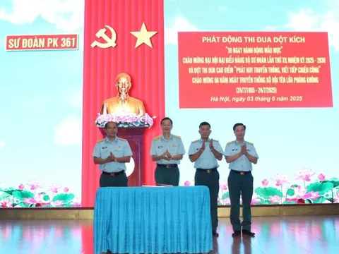 Khối cơ quan Sư đoàn 361: Phát động thi đua “30 ngày hành động mẫu mực”