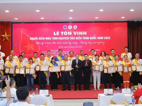 Tôn vinh 100 người hiến máu tình nguyện tiêu biểu toàn quốc năm 2025