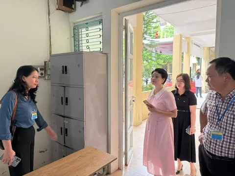 Quận Ba Đình kiểm tra cơ sở vật chất tại các Điểm thi lớp 10 THPT năm 2025