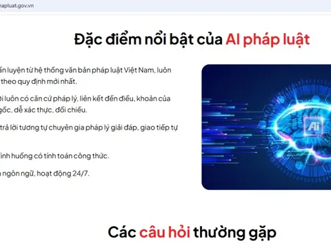 Phát huy hiệu quả AI pháp luật qua Cổng Pháp luật quốc gia