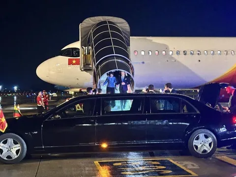 Tổng thống Litva đến Hà Nội trên chuyên cơ Vietjet