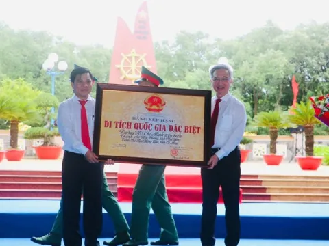 Đường Hồ Chí Minh trên biển đón Bằng xếp hạng Di tích quốc gia đặc biệt