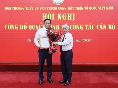 Bí Thư Huyện ủy Đô Lương được bổ nhiệm làm Thư ký Chủ tịch Ủy ban Trung ương MTTQ Việt Nam