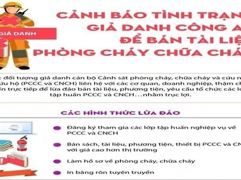 Cảnh giác với thủ đoạn giả danh cán bộ cảnh sát PCCC để lừa đảo