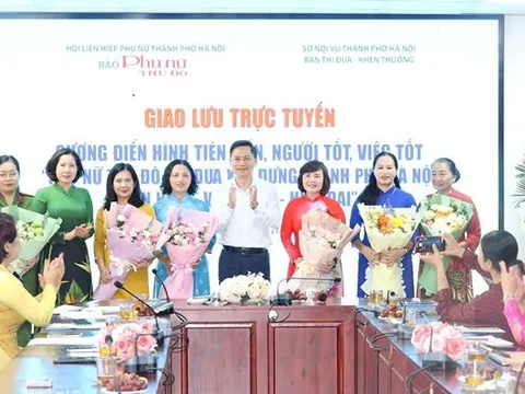 Giao lưu gương điển hình tiên tiến “Phụ nữ Thủ đô Tự tin - Hội nhập - Kết nối thành công” năm 2025