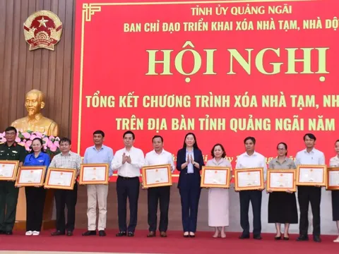 Quảng Ngãi về đích chương trình xóa nhà tạm, nhà dột nát