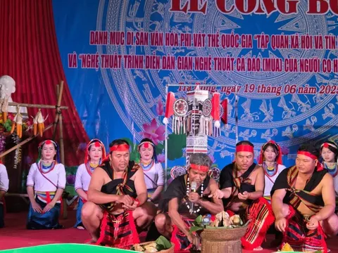 Hai loại hình văn hóa của người Cor trở thành Di sản Văn hóa phi vật thể quốc gia