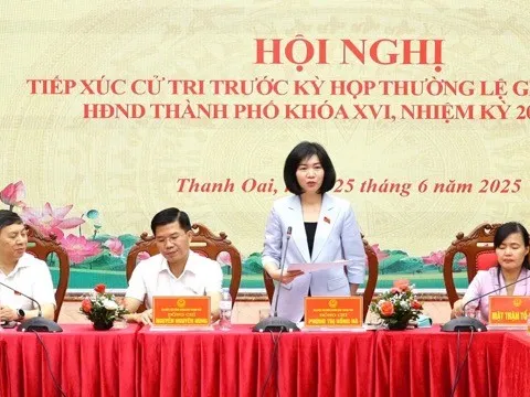 Cử tri Thanh Oai hưởng ứng cao với việc thực hiện mô hình chính quyền địa phương 2 cấp