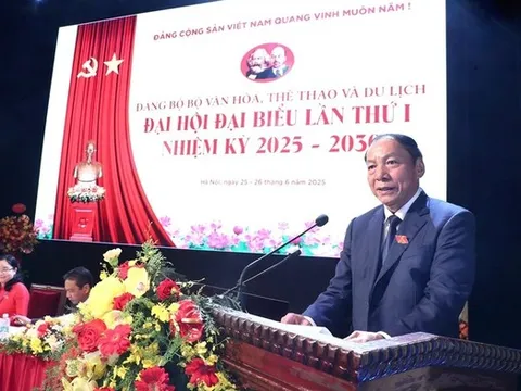 Khai mạc trọng thể Đại hội Đảng bộ Bộ VHTTDL nhiệm kỳ 2025-2030: Sứ mệnh giữ gìn hồn cốt dân tộc, khơi dậy khát vọng phát triển, lan tỏa niềm tin, trí tuệ và bản lĩnh Việt Nam