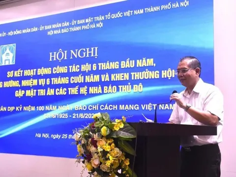 Lời cảm ơn của Hội Nhà báo thành phố Hà Nội