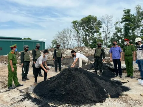 Triệt phá vụ án chôn, lấp chất thải công nghiệp với số lượng đặc biệt lớn, gây ô nhiễm môi trường