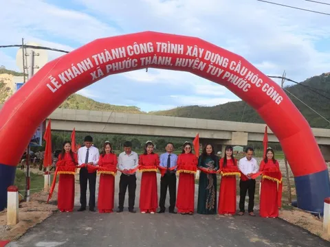 Bình Định: Đưa vào sử dụng cầu Hóc Công, 200 hộ dân ở Tuy Phước không còn nỗi lo chia cắt mùa mưa lũ