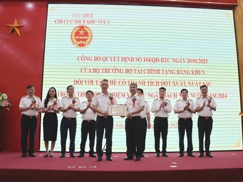 Chi cục Thuế khu vực I có thành tích xuất sắc trong công tác và các phong trào thi đua