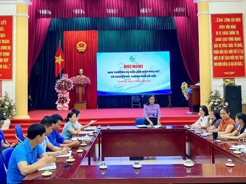 Hội LHPN xã Chuyên Mỹ vận hành thử bộ máy mô hình hai cấp