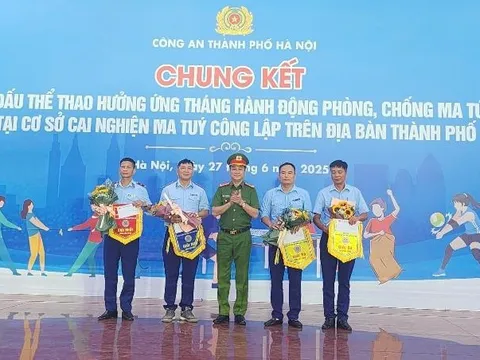 Công an Hà Nội tổ chức thành công các giải thể thao hưởng ứng Tháng hành động phòng chống ma tuý