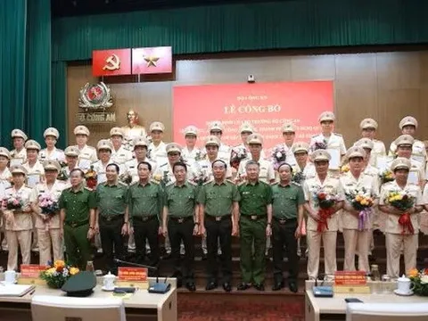 Triển khai Quyết định của Bộ trưởng Bộ Công an về tổ chức, cán bộ Công an tỉnh, thành phố