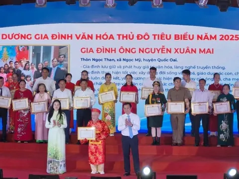 Tôn vinh 80 gia đình văn hóa tiêu biểu Thủ đô năm 2025