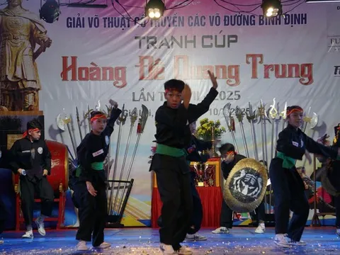 Đặc sắc màn biểu diễn võ cổ truyền trong đêm khai mạc